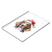 Carnet Chien de Noël beagle (Côté gauche)