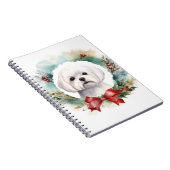 Carnet Chien de Noël festif de Malte (Côté Droit)