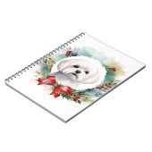 Carnet Chien de Noël festif de Malte (Côté gauche)