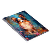 Carnet Chien de Papillon coloré (Côté Droit)
