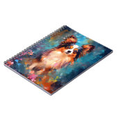 Carnet Chien de Papillon coloré (Côté gauche)