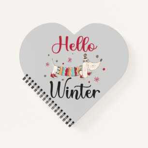 Carnet Chien de patinage sur glace mignon