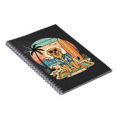 Carnet Chien de surf Rétro Plage Été (Côté Droit)