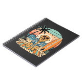 Carnet Chien de surf Rétro Plage Été (Côté gauche)
