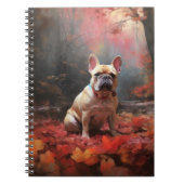 Carnet Chien de taureau français en automne Leaves automn (Devant)