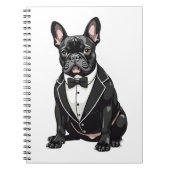 Carnet Chien de taureaux français à Tuxedo (Devant)