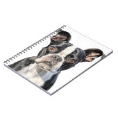 CARNET CHIEN DE TERRIER BOSTON BLACÉ ET BLANC (Côté gauche)