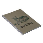 Carnet Chien. Dessin au crayon. (Côté Droit)