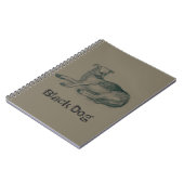 Carnet Chien. Dessin au crayon. (Côté gauche)