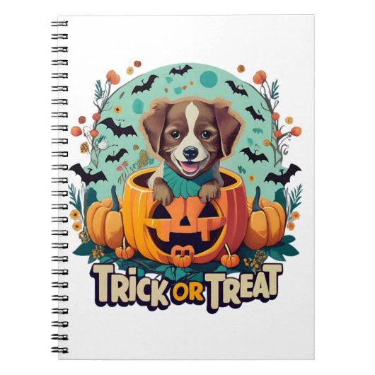 Carnet Chien d'Halloween 1 (Devant)