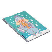Carnet Chien d'hiver confortable (Côté Droit)