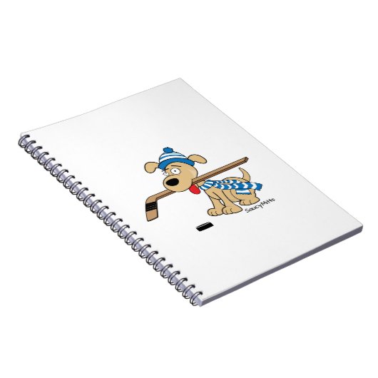Carnet Chien d'hockey de bande dessinée (Côté Droit)