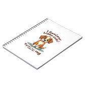 Carnet Chien Drôle Chaussettes Cachées Citation Vintage D (Côté gauche)
