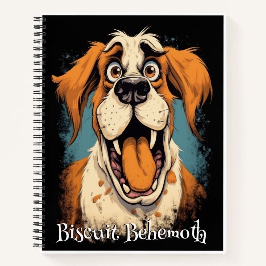 Carnet Chien Drôle Monstre: Biscuit Behemoth (Devant)