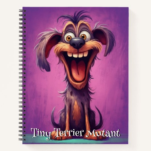 Carnet Chien Drôle Monstre: Mutant Térrier Minuscule (Devant)