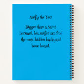 Carnet Chien Drôle Monstre: Sniffy le Yéti (Dos)