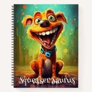 Carnet Chien Drôle Monstre: Squeaker Saurus