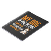 Carnet Chien drôle plein de taureau design (Côté gauche)