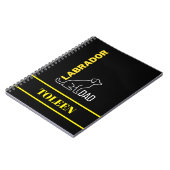 Carnet Chien du Labrador personnalisé (Côté gauche)