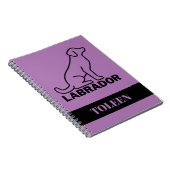 Carnet Chien du Labrador personnalisé (Côté Droit)