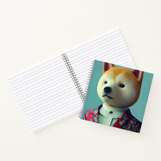 Carnet Chien en costume (Intérieur)