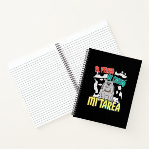 Carnet Chien Espagnol A Mangé Mon Devoir - Perro Tarea