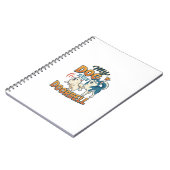Carnet Chien est sonnette aboiement blanc bleu_1 (Côté gauche)