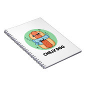 Carnet Chien Froid Drôle Pimenté Chien Chaud Jeu de Mots (Côté Droit)