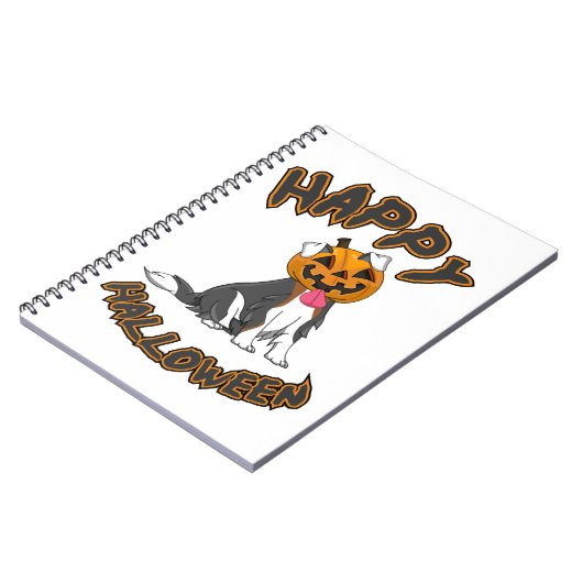 Carnet Chien Halloween T Chemise Halloween Joyeux Chien H (Côté gauche)