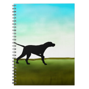 Carnet Chien herbeux d'indicateur de champ