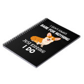 Carnet Chien je n'aboie pas toujours pour rien blague à p (Côté gauche)