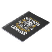 Carnet Chien Labrador véritable ami (Côté gauche)