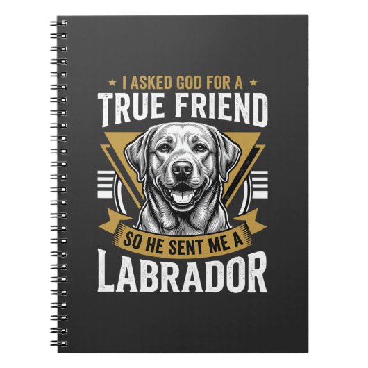 Carnet Chien Labrador véritable ami (Devant)