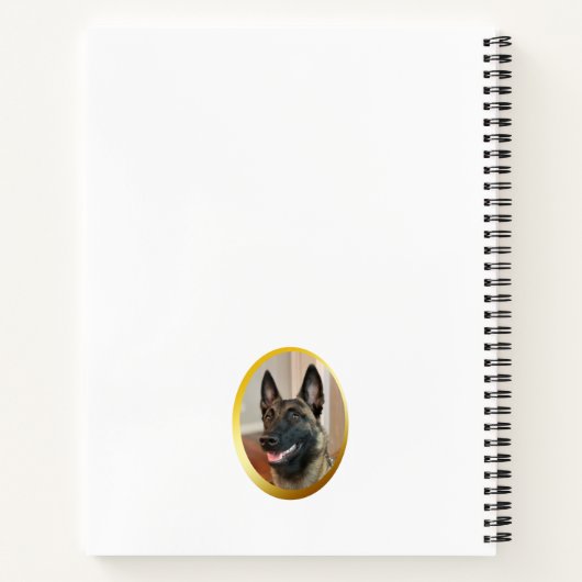 Carnet Chien malinois (Dos)