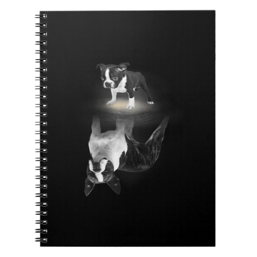 Carnet Chien Maman BostonTerrier Amoureux des chiens Cade (Devant)