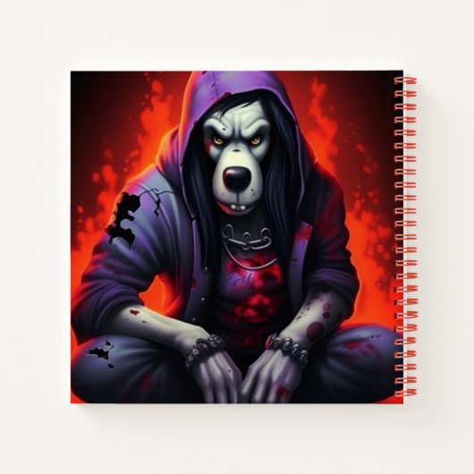 Carnet Chien Mauve (Dos)