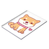 Carnet Chien mignon Shiba Inu (Côté gauche)