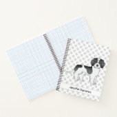Carnet Chien Mini Goldendoodle Parti-couleur Noir & Texte (Intérieur)