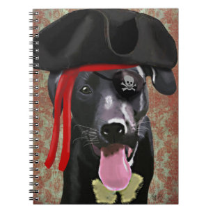 Carnet Chien noir de pirate de Labrador