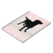 Carnet Chien noir étincelant (Côté gauche)