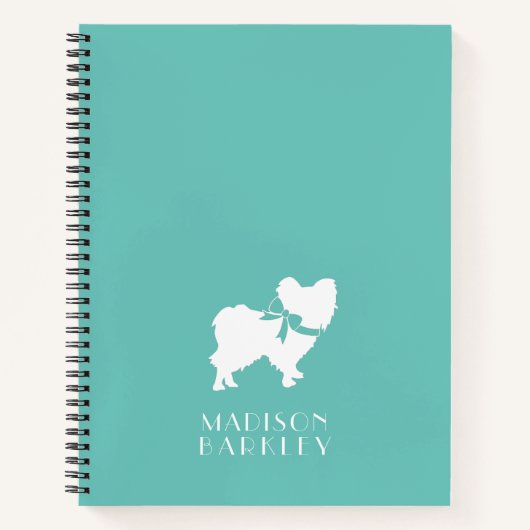 Carnet Chien papillon (Devant)