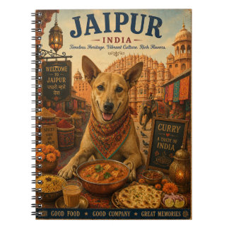 Carnet Chien Pariah Indien sur un marché de Jaipur Voyage