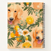 Carnet Chien Personnalisé Retriever Doré (Dos)
