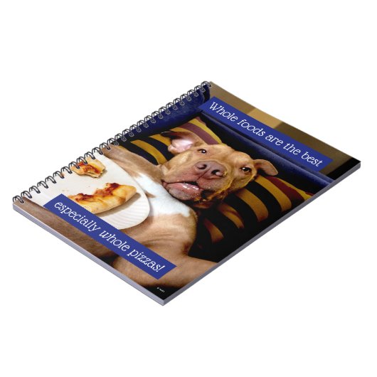 Carnet Chien Plein De Pizza (Côté gauche)