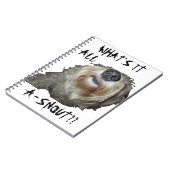 Carnet Chien "QU'EST-CE QUE C'EST QUE DE LA NEIGE ? ?" Ca (Côté gauche)
