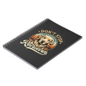 Carnet Chien Retriever doré Ne cessez pas de récupérer (Côté gauche)