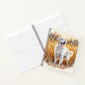 Carnet Chien Retriever Golden Blanc (Intérieur)