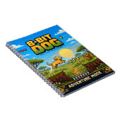 Carnet Chien, Rétro Pixel Art 8-Bit (Côté Droit)