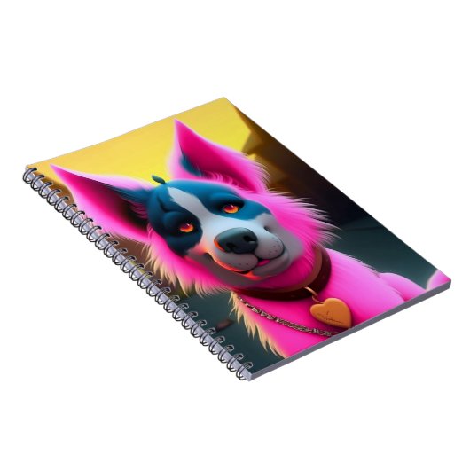 Carnet Chien rose (Côté Droit)
