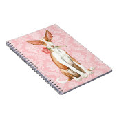 Carnet Chien rose de Valentine Ibizan (Côté Droit)